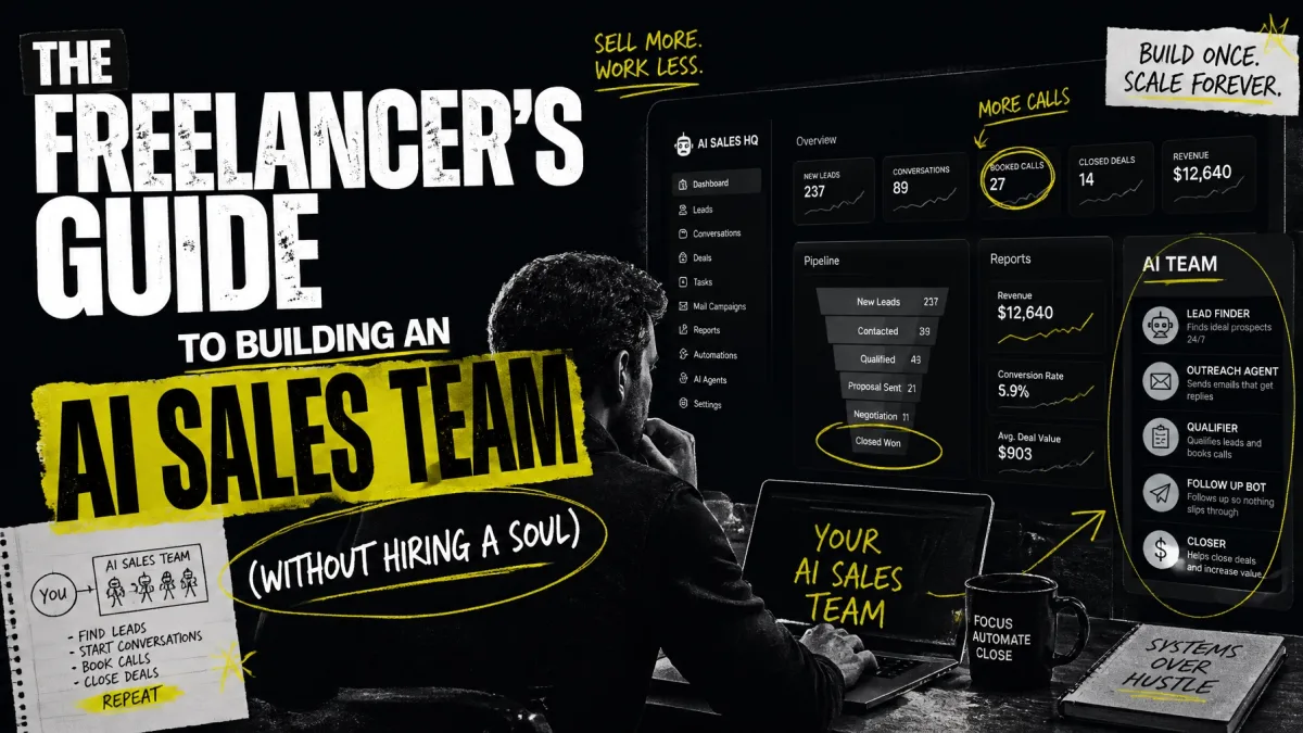 The Freelancer's Guide to Building an AI Sales Team (Without Hiring a Soul)